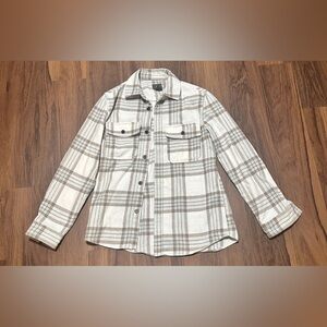 H&M regular-fit plaid flannel overshirt